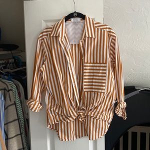 AYR Deep End Striped Blouse